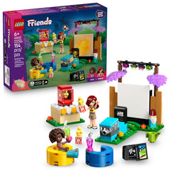LEGO Friends projector brings backyard movie night to life, creating cozy viewing moments.