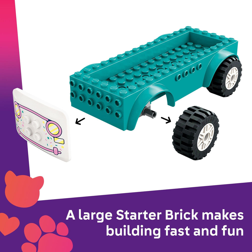 LEGO Friends Heartlake City Ice Cream Truck top-down view highlights toppings and scoops