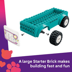LEGO Friends Heartlake City Ice Cream Truck top-down view highlights toppings and scoops