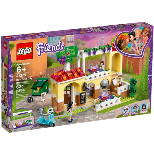 LEGO Friends Heartlake City Restaurant salad bar in action for imaginative dining setups.