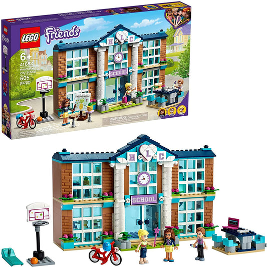 LEGO Friends Heartlake City School front view for imaginative schoolday storytelling.