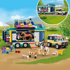 LEGO Friends Horse Show Trailer 41722 drivable SUV invites kids to drive the team
