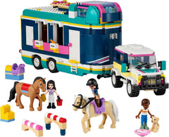 LEGO Friends Horse Show Trailer horse compartment for two figures.