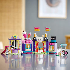 LEGO Friends Magical Funfair Stalls glow-in-the-dark bricks create magical nighttime moments