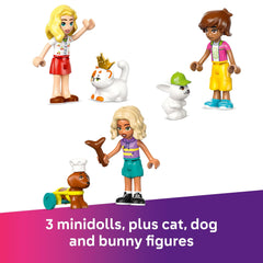 LEGO Friends Pet Accessories Shop conveyor belt simulates washing and drying.