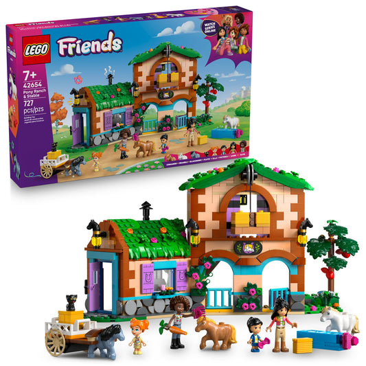 LEGO Friends Pony Ranch ponies ready for imaginative care and storytelling