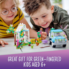 LEGO Friends Tree-Planting Vehicle includes 336 pieces for versatile building adventures.