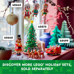 LEGO Gingerbread Ornaments: family-build time creates shared memories