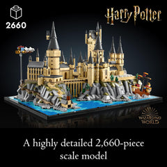 LEGO Harry Potter Hogwarts Castle and Grounds great hall detail for collection display