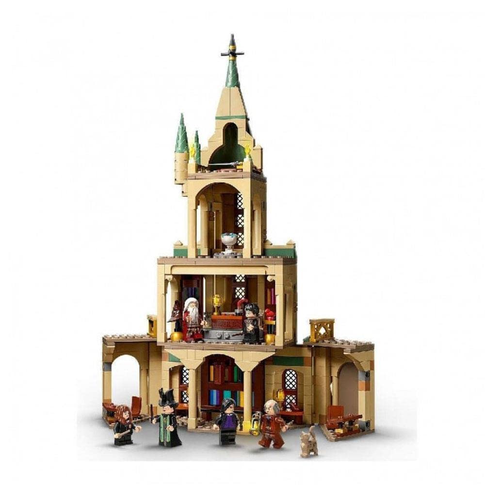 LEGO Harry Potter Hogwarts Forbidden library section detail fuels storytelling adventures