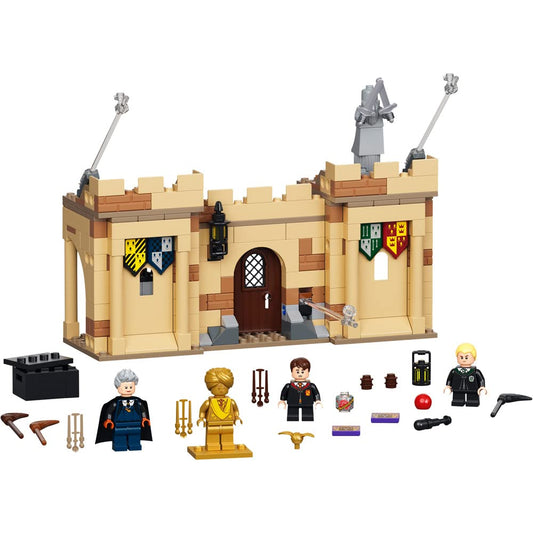 LEGO Harry Potter Hogwarts First Flying Lesson box image, easy setup for quick play