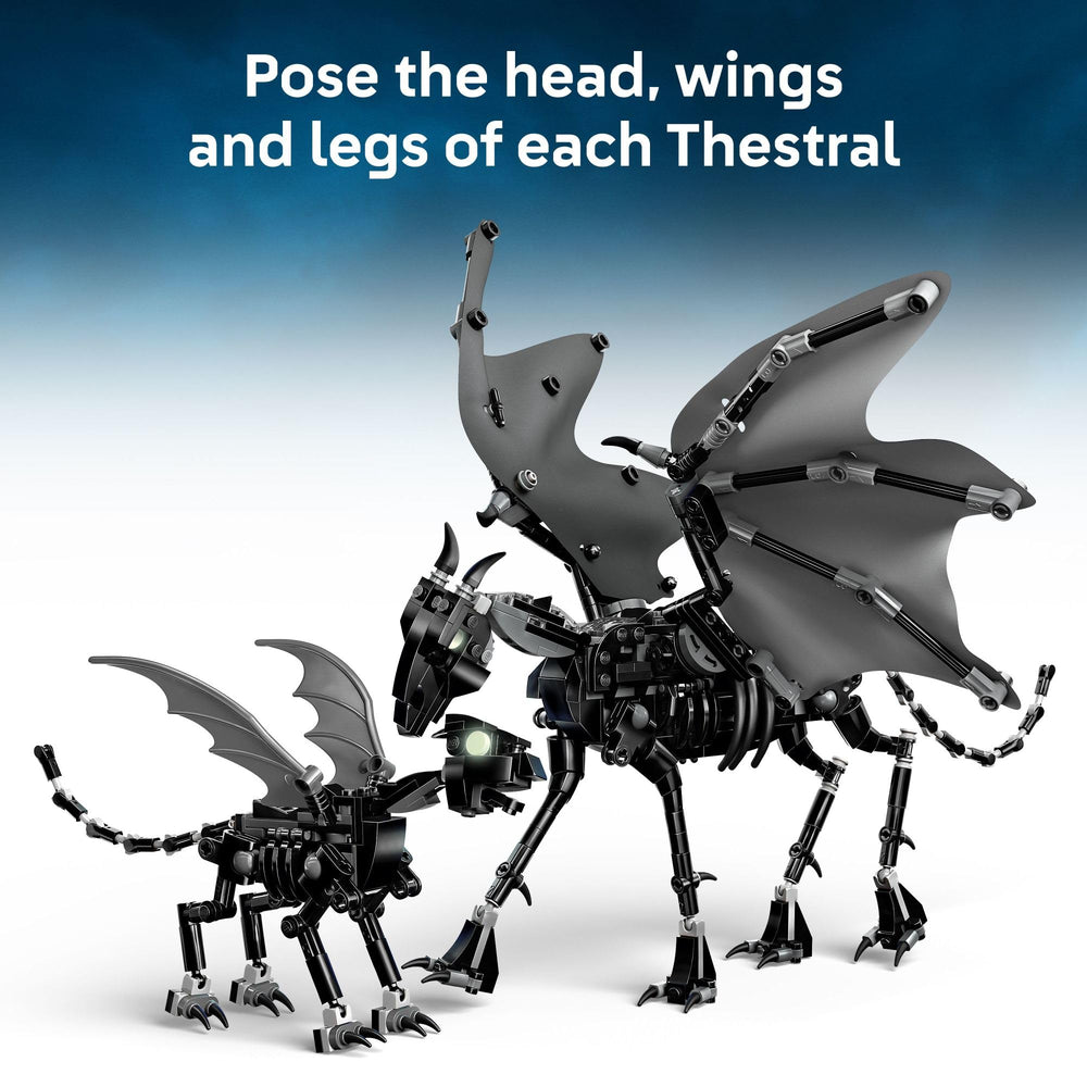 LEGO Harry Potter Thestral adult skeletal form detail for display