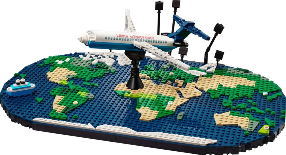 LEGO Holiday Memories world map for planning trips and displaying adventures.