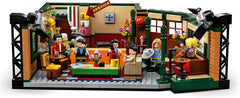 LEGO Ideas Central Perk seating area removable for flexible play.