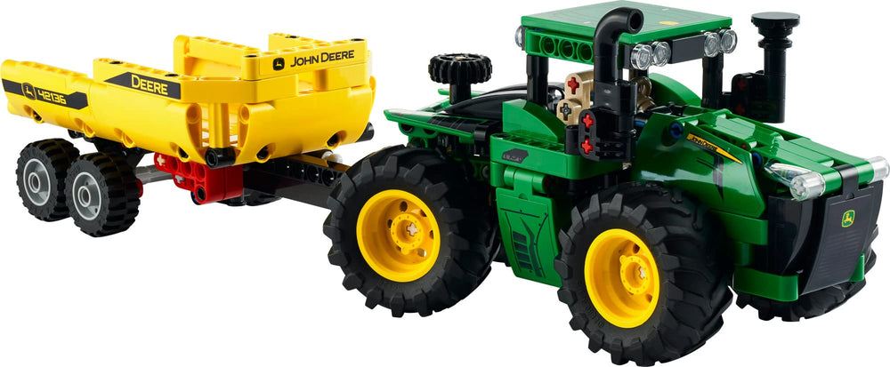 LEGO John Deere 9620R instruction booklet shows clear building steps.