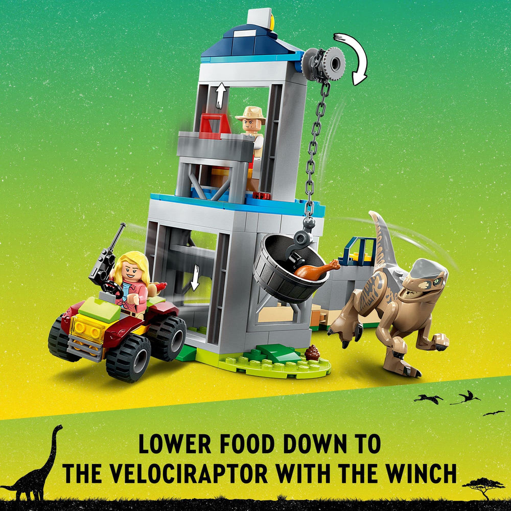 LEGO Muldoon minifigure for dinosaur-care roleplay