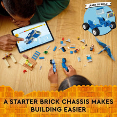 Buggy car with Starter Brick chassis for easy building and play.