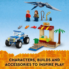 Owen Grady minifigure included for rescue missions and action play.