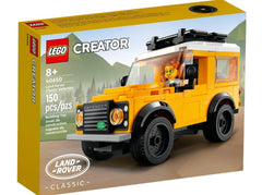 LEGO Land Rover Defender headlights detail for a realistic off-road look.
