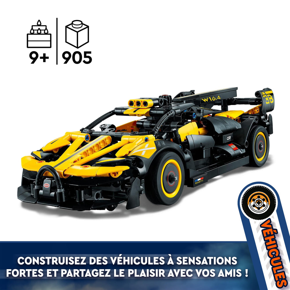 LEGO Le Bolide Bugatti 3d-model view supports careful planning