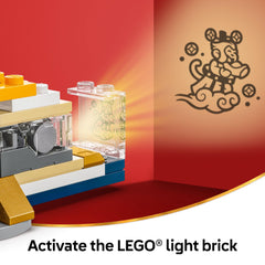 LEGO Spring Festival Trotting Lantern light brick activation enables interactive play.