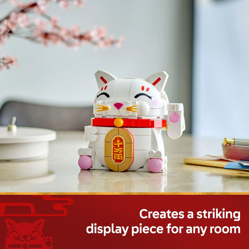 LEGO Lucky Cat spring festival decoration for celebrations and gifting