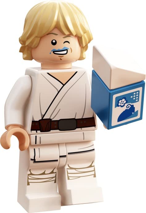 LEGO Luke Skywalker blue milk polybag packaging, ideal for collectors and quick display setups