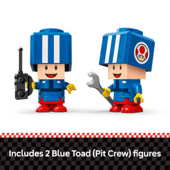 LEGO Mario Kart car elevator enables vertical play and quick relaunches.