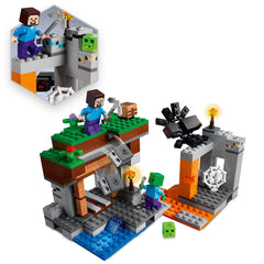 LEGO Minecraft Abandoned Mine spider figure sparks dynamic, collaborative play sessions