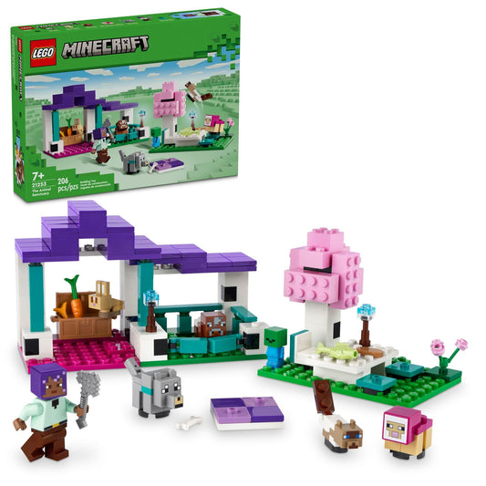 LEGO Minecraft Animal Sanctuary picnic area invites imaginative play and storytelling.