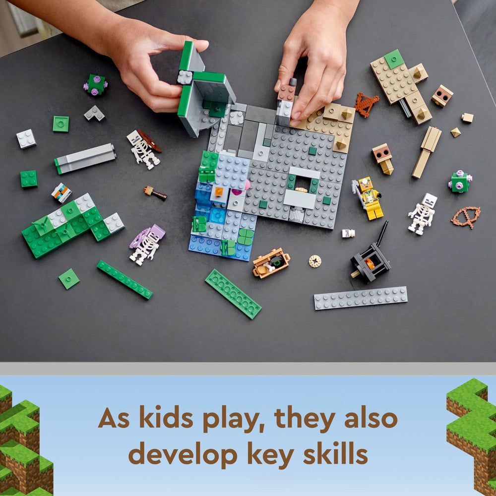 LEGO Minecraft cave explorer minifigure invites kids into adventurous quests