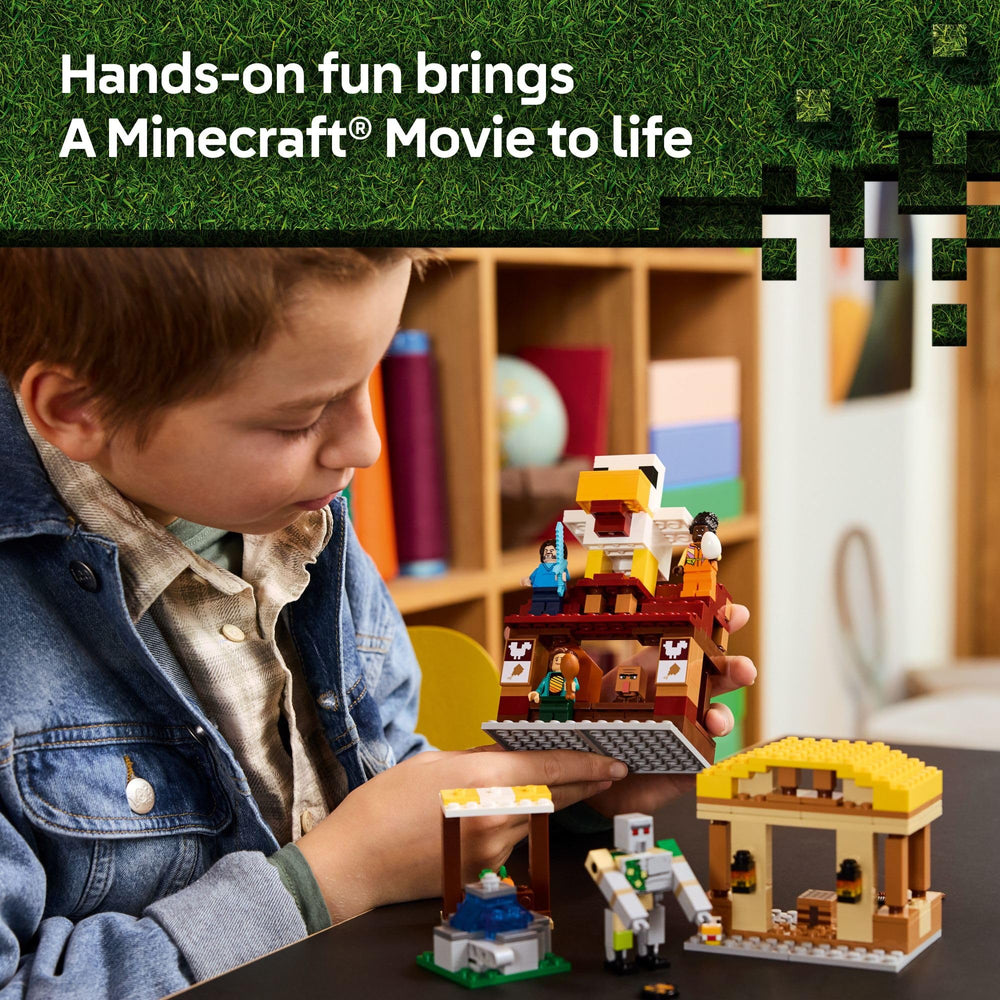 LEGO Minecraft chicken egg-laying feature adds a surprising interaction.