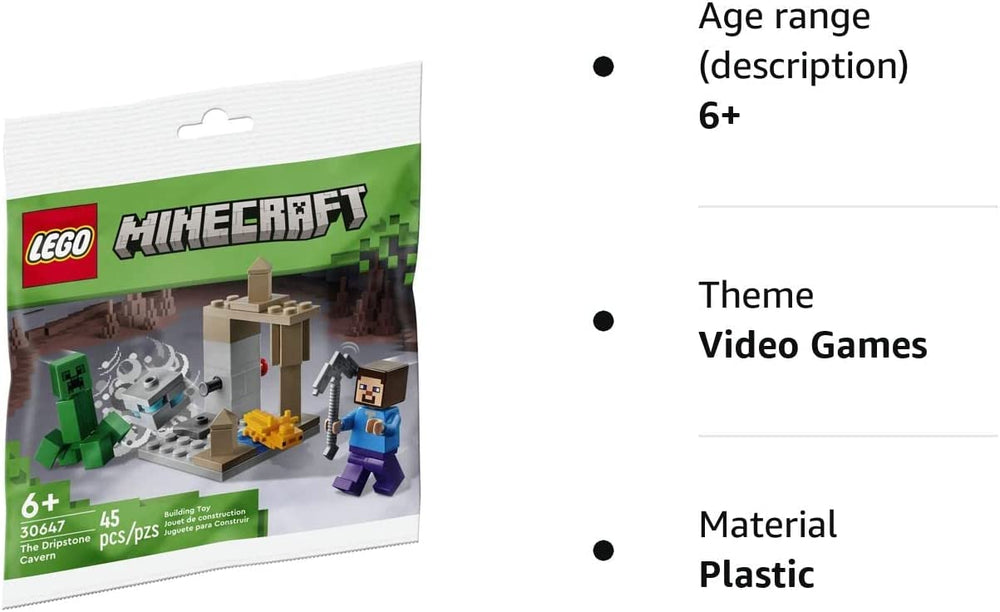 LEGO Minecraft Dripstone Cavern Axolotl figure for colorful aquatic scenes.