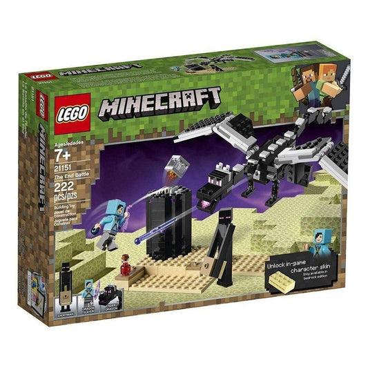 LEGO Minecraft The End Battle 21151 kit overview for epic dragon boss battles