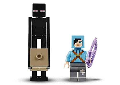 LEGO Minecraft End Crystal with pop-up feature for interactive play