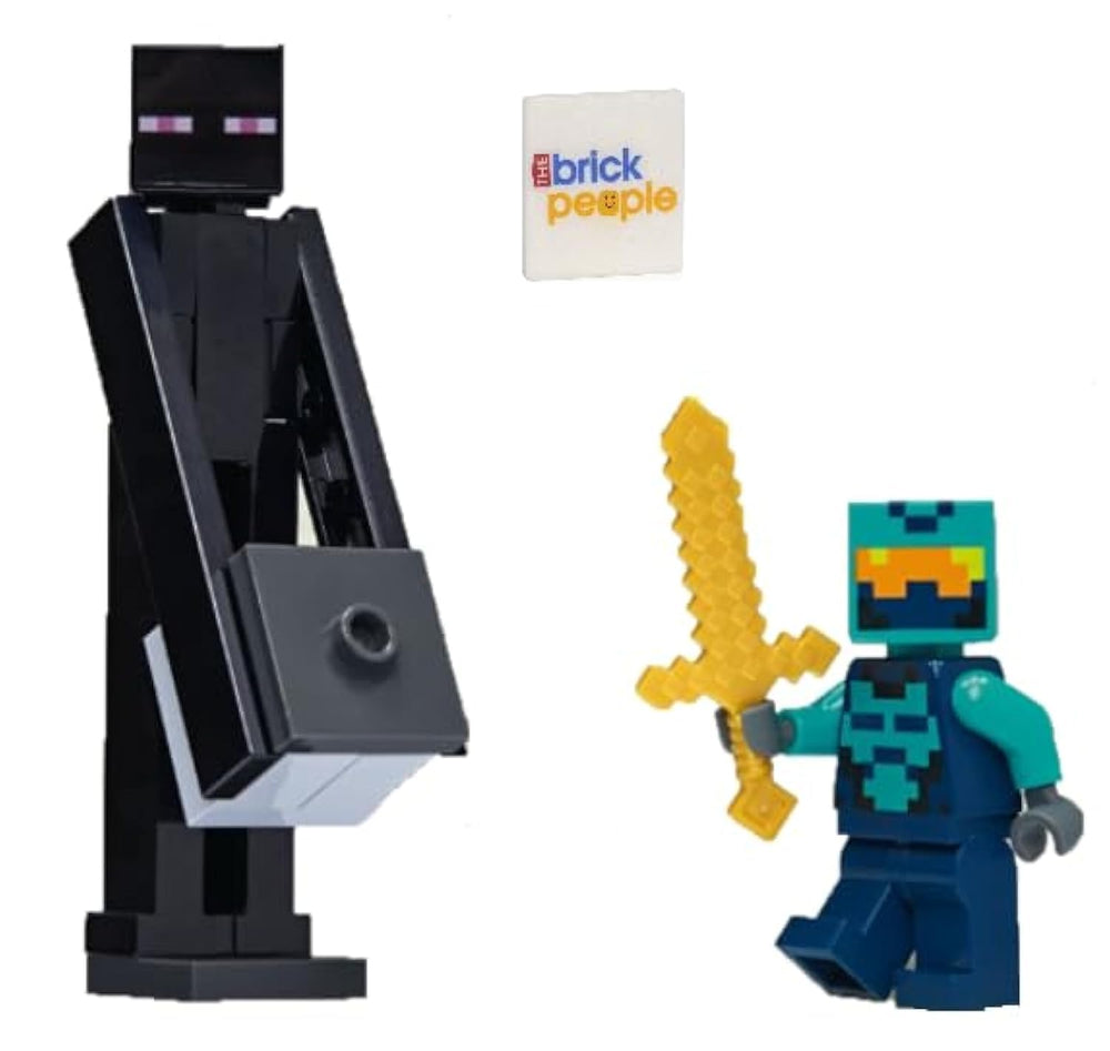 LEGO Minecraft Enderman minifig for display and imaginative play.