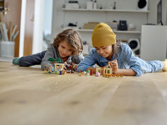LEGO Minecraft Illager Raid crops field supports farming and trading play.
