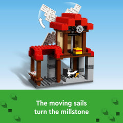 LEGO Minecraft loom and wool support weaving-themed play and creativity.