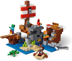 LEGO Minecraft The Pirate Ship Adventure building steps image shows sturdy assembly