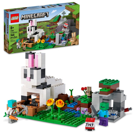 LEGO Minecraft The Ranch Rabbit house with rabbit figure enabling imaginative play