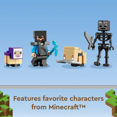LEGO Minecraft 21172 wither skeleton figure for dramatic encounters.