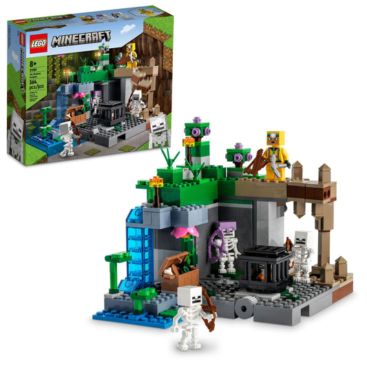LEGO Minecraft skeleton dungeon spawner enables action-packed battles and creative play