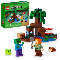LEGO Minecraft The Swamp Adventure: Alex with axe ready for swamp quests