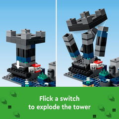 LEGO Minecraft Treasure Chest reveals loot like bone and potion for exploration.