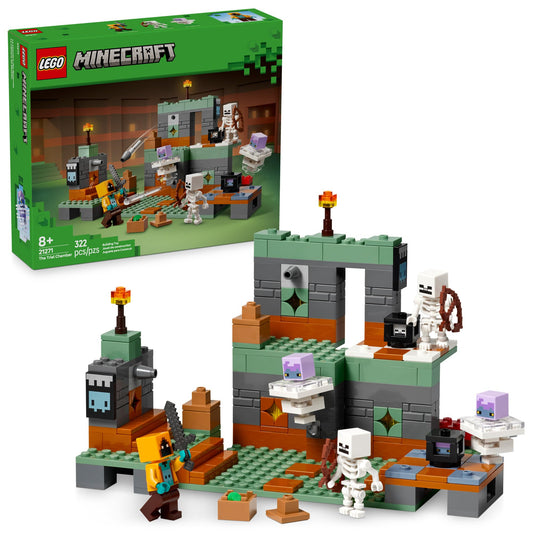 LEGO Minecraft The Trial Chamber front view for imaginative treasure-hunt play.
