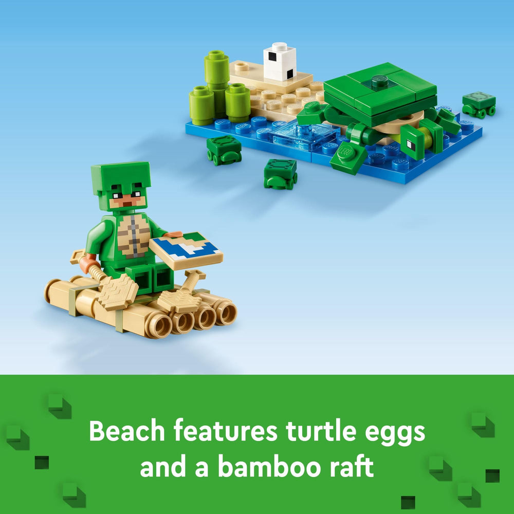 LEGO Minecraft turtle beach accessories like spyglass and map inspire exploration