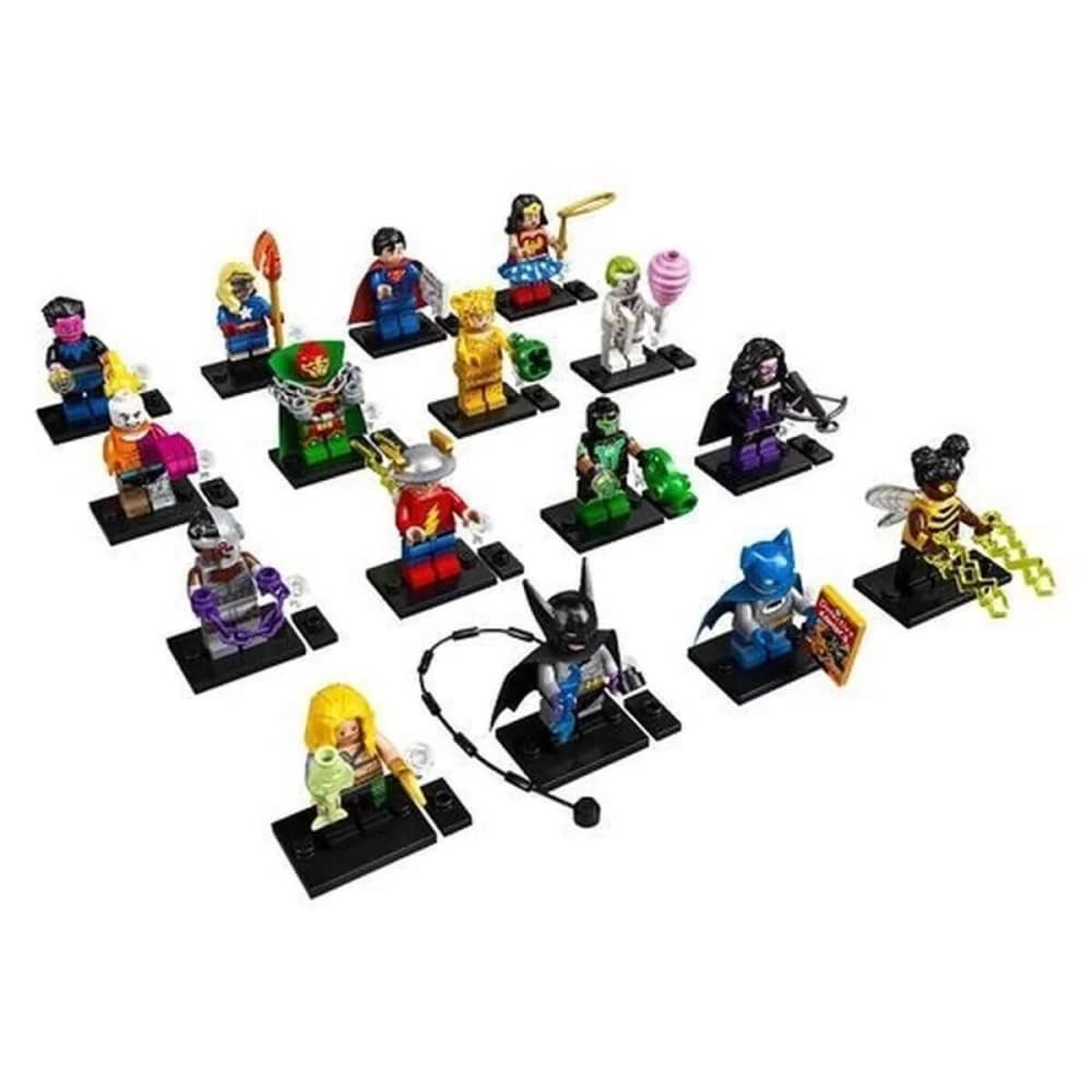 LEGO Minifigures 71026 figures arranged on display for inspiration.