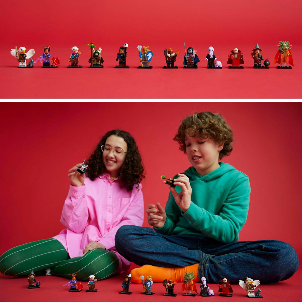 LEGO Minifigures D&D 6 Pack display-friendly figures for shelves.