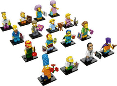 LEGO Minifigures Simpsons Series 71009 display plate highlights posing options and display.