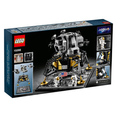 LEGO NASA Apollo 11 Lunar Lander nameplate display for a complete setup.